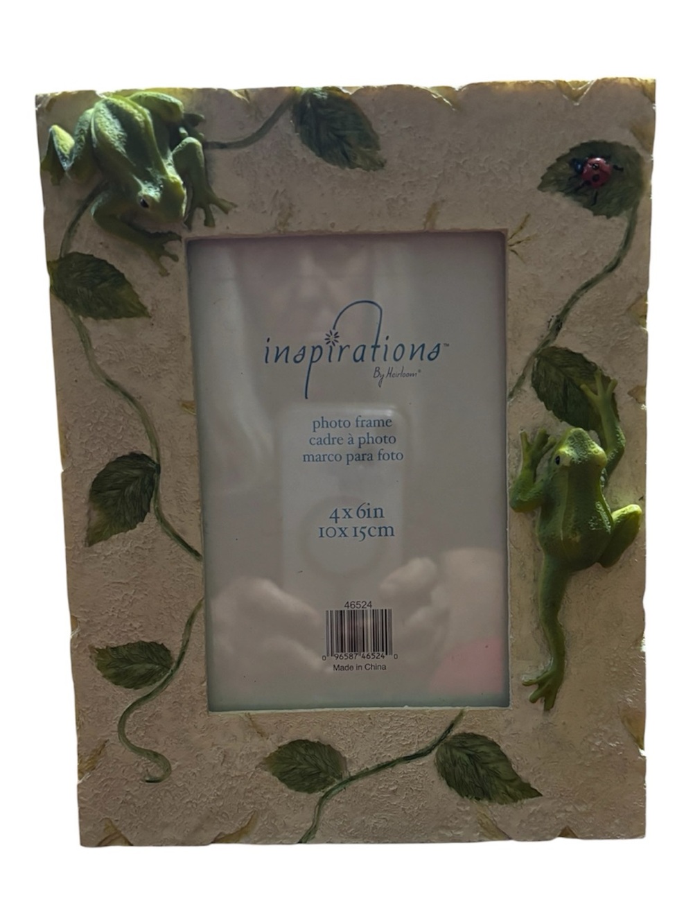 Green Frog Vine 4x6 Picture Frame